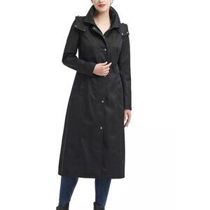 Kimi + Kai Women's kimi + kai Water-Resistant Hooded Long Coat - Size M
